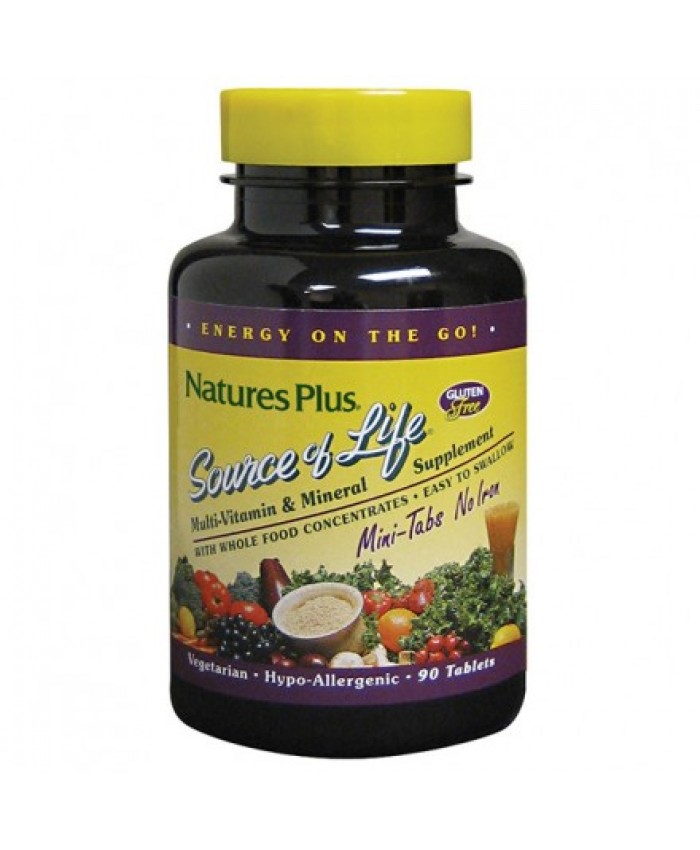 Nature's Plus Source of Life 90 Mini tabs No Iron